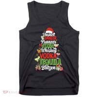 Dasher Dancer Prancer Vixen Moscato Vodka Tequila Blitzen Tank Top thumb 0