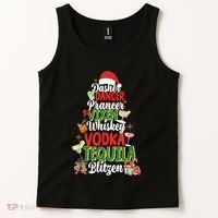 Dasher Dancer Prancer Vixen Moscato Vodka Tequila Blitzen Tank Top thumb 2