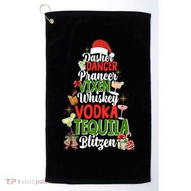 Dasher Dancer Prancer Vixen Moscato Vodka Tequila Blitzen Golf Towel