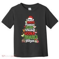 Dasher Dancer Prancer Vixen Moscato Vodka Tequila Blitzen Toddler T-Shirt thumb 0