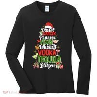 Dasher Dancer Prancer Vixen Moscato Vodka Tequila Blitzen Women's Long Sleeve Shirt thumb 0