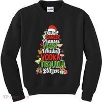 Dasher Dancer Prancer Vixen Moscato Vodka Tequila Blitzen Kids Sweatshirt thumb 0