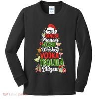 Dasher Dancer Prancer Vixen Moscato Vodka Tequila Blitzen Kids Long Sleeve Shirt thumb 0