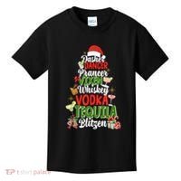 Dasher Dancer Prancer Vixen Moscato Vodka Tequila Blitzen Kids T-Shirt thumb 0