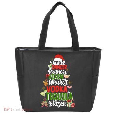 Dasher Dancer Prancer Vixen Moscato Vodka Tequila Blitzen Tote Bag