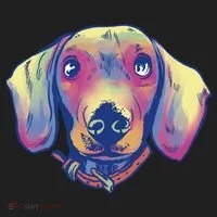 Dachshund Dog Portrait Women's Sweatshirt thumb 2