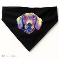 Dachshund Dog Portrait USA-Made Doggie Bandana thumb 0