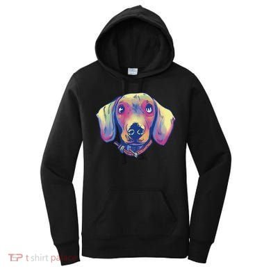 Dachshund Dog Portrait Women's Hoodie