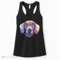 Dachshund Dog Portrait Women's Tank Top thumb 0