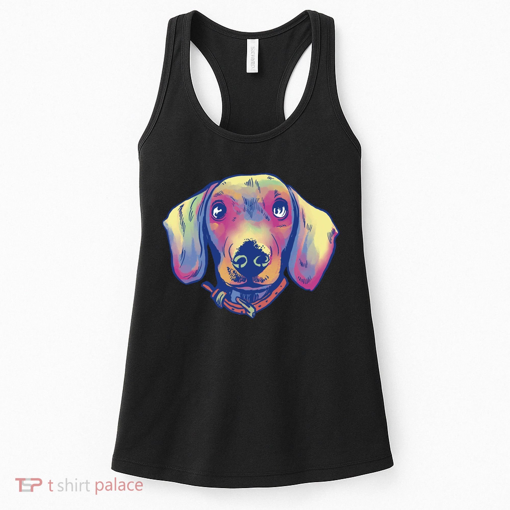 Dachshund Dog Portrait Women's Tank Top