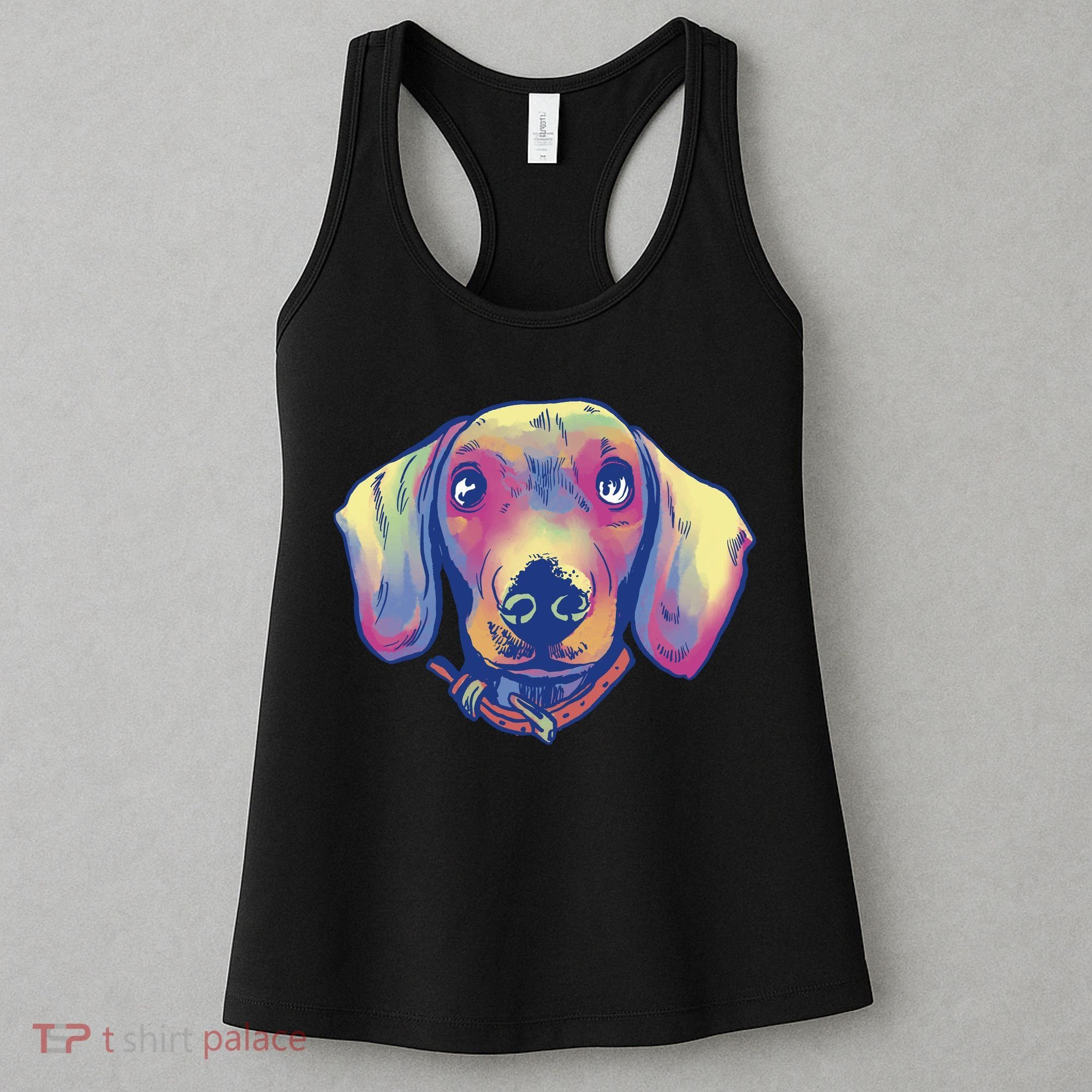 Dachshund Dog Portrait Women's Tank Top