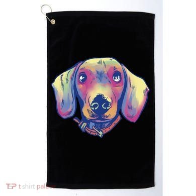 Dachshund Dog Portrait Golf Towel