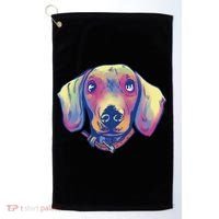 Dachshund Dog Portrait Golf Towel thumb 0