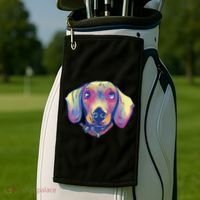 Dachshund Dog Portrait Golf Towel thumb 2