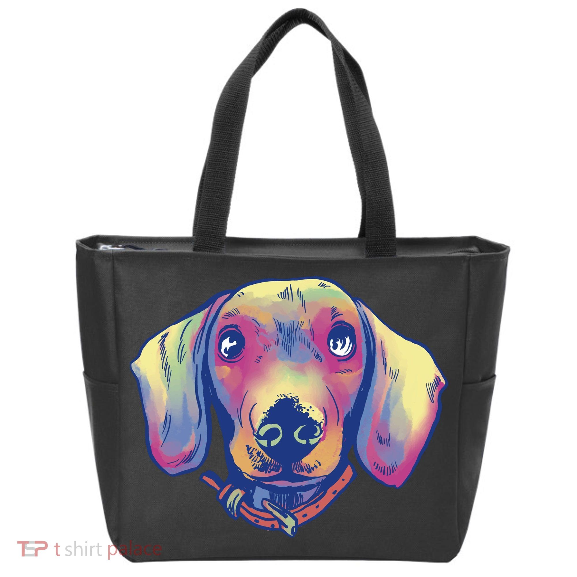 Dachshund Dog Portrait Tote Bag