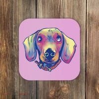 Dachshund Dog Portrait Coaster thumb 0