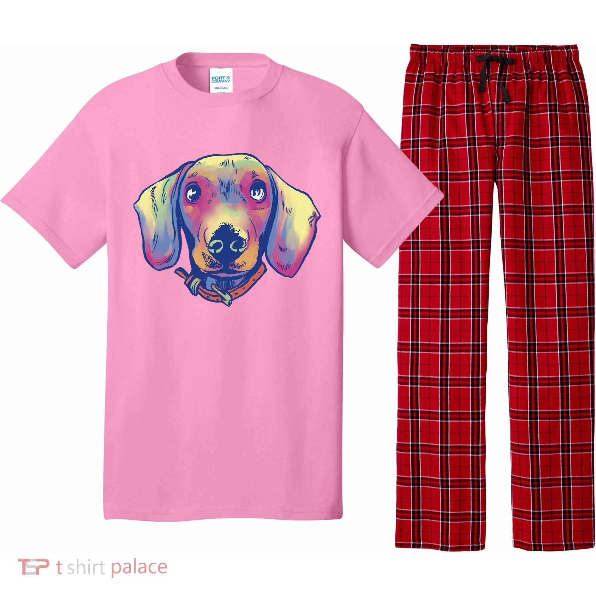 Dachshund Dog Portrait Pajama Set