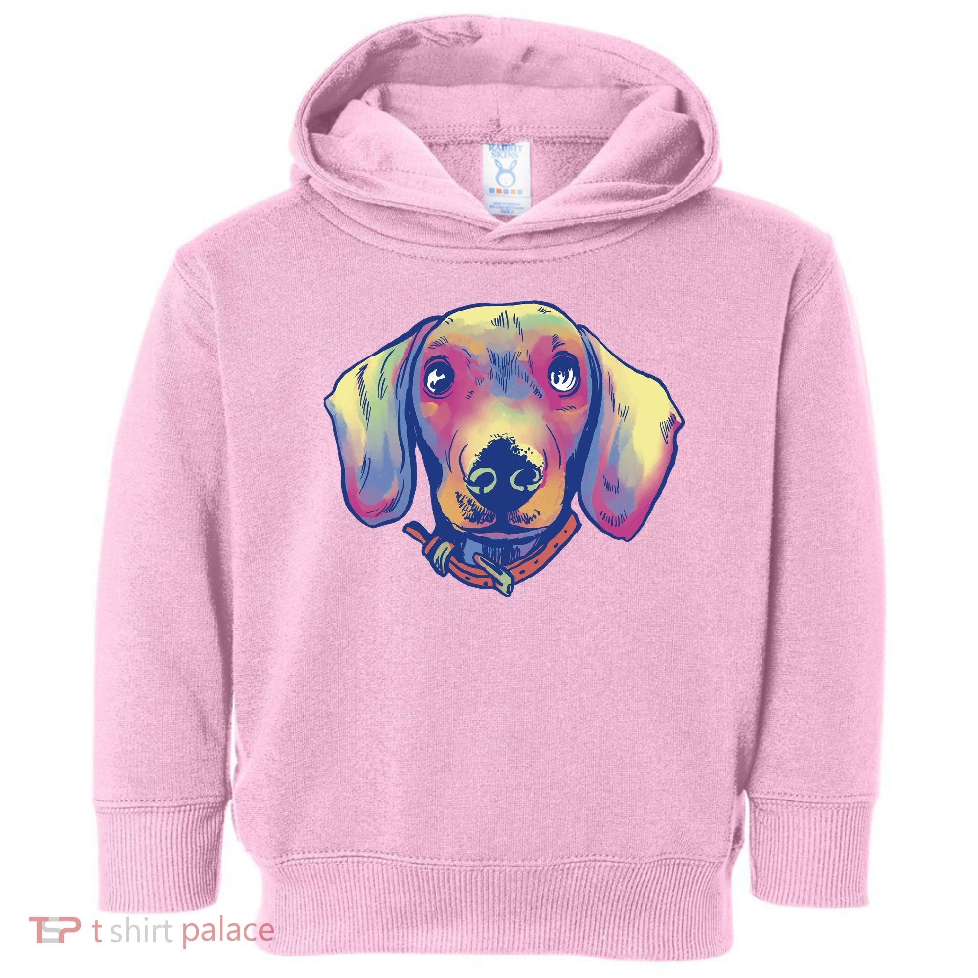 Dachshund Dog Portrait Toddler Hoodie