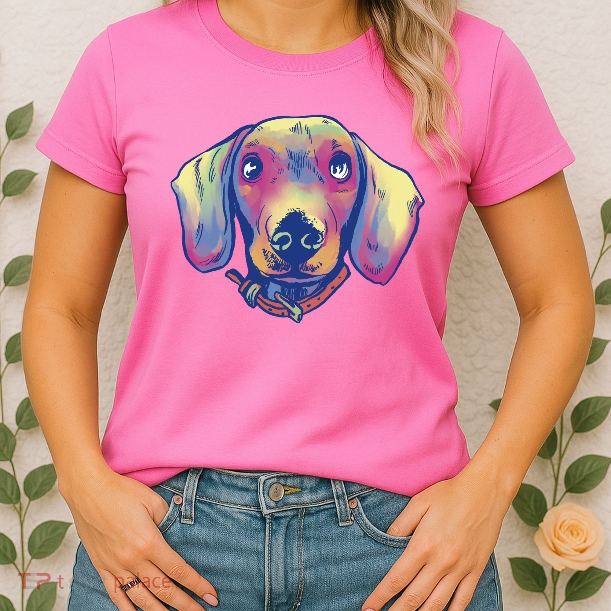 Dachshund Dog Portrait Women's T-Shirt