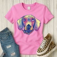 Dachshund Dog Portrait Women's T-Shirt thumb 3