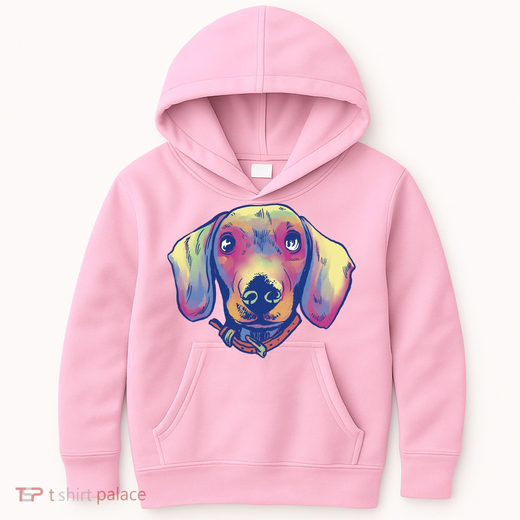 Dachshund Dog Portrait Kids Hoodie