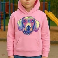 Dachshund Dog Portrait Kids Hoodie thumb 2