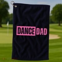 Dance Dad Pink Golf Towel thumb 1