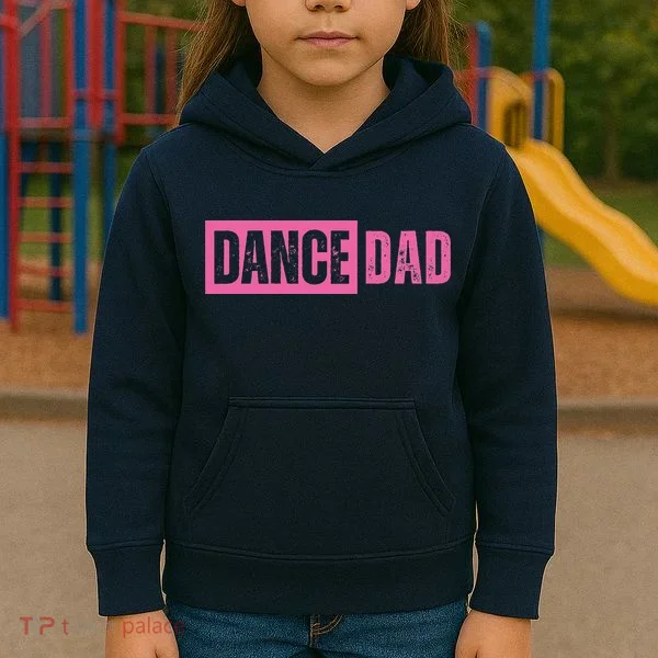 Dance Dad Pink Kids Hoodie