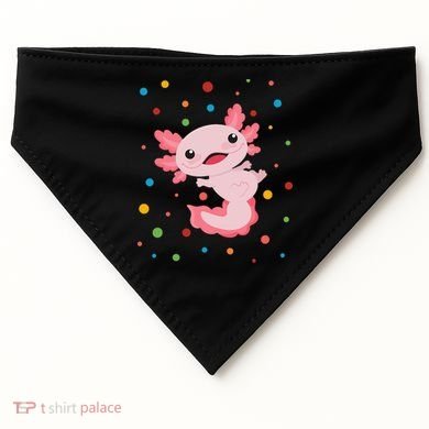 Dot Day Polka Dots Axolotl USA-Made Doggie Bandana
