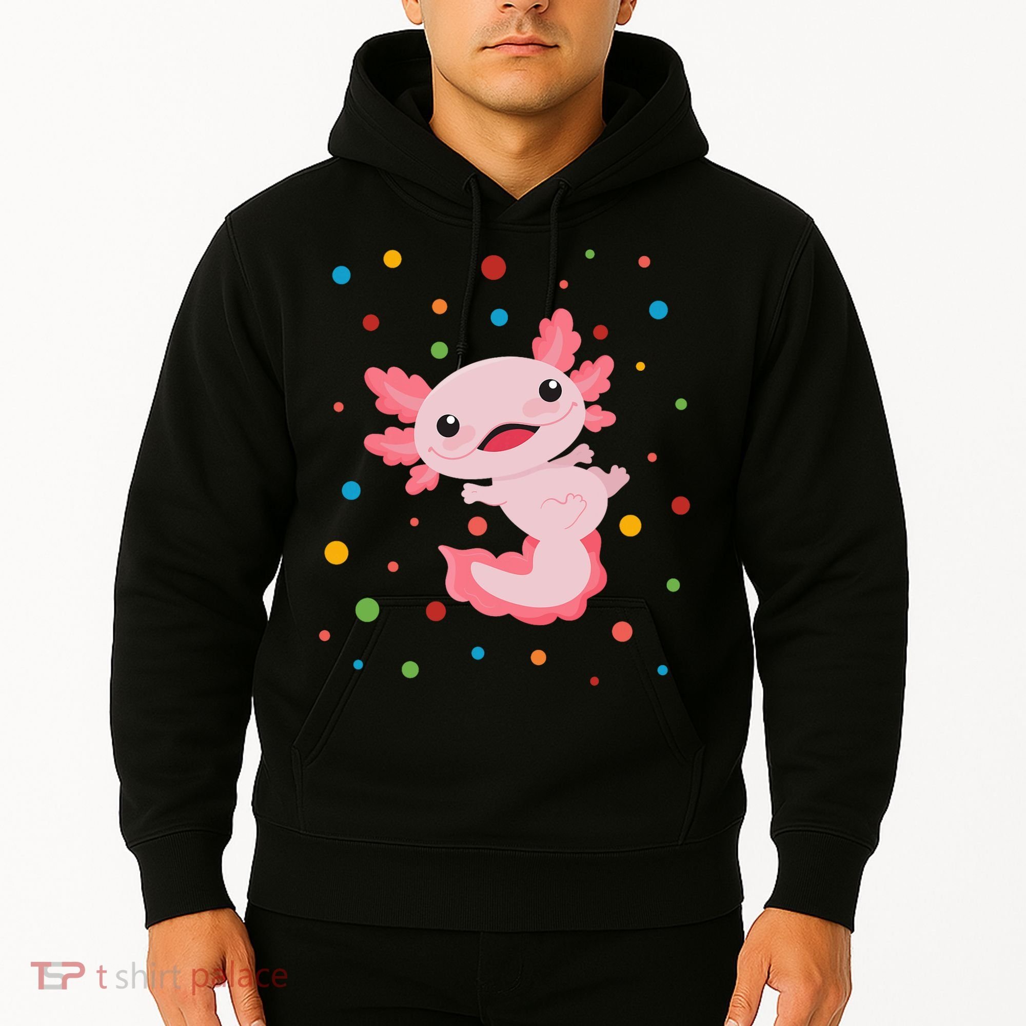 Dot Day Polka Dots Axolotl Hoodie
