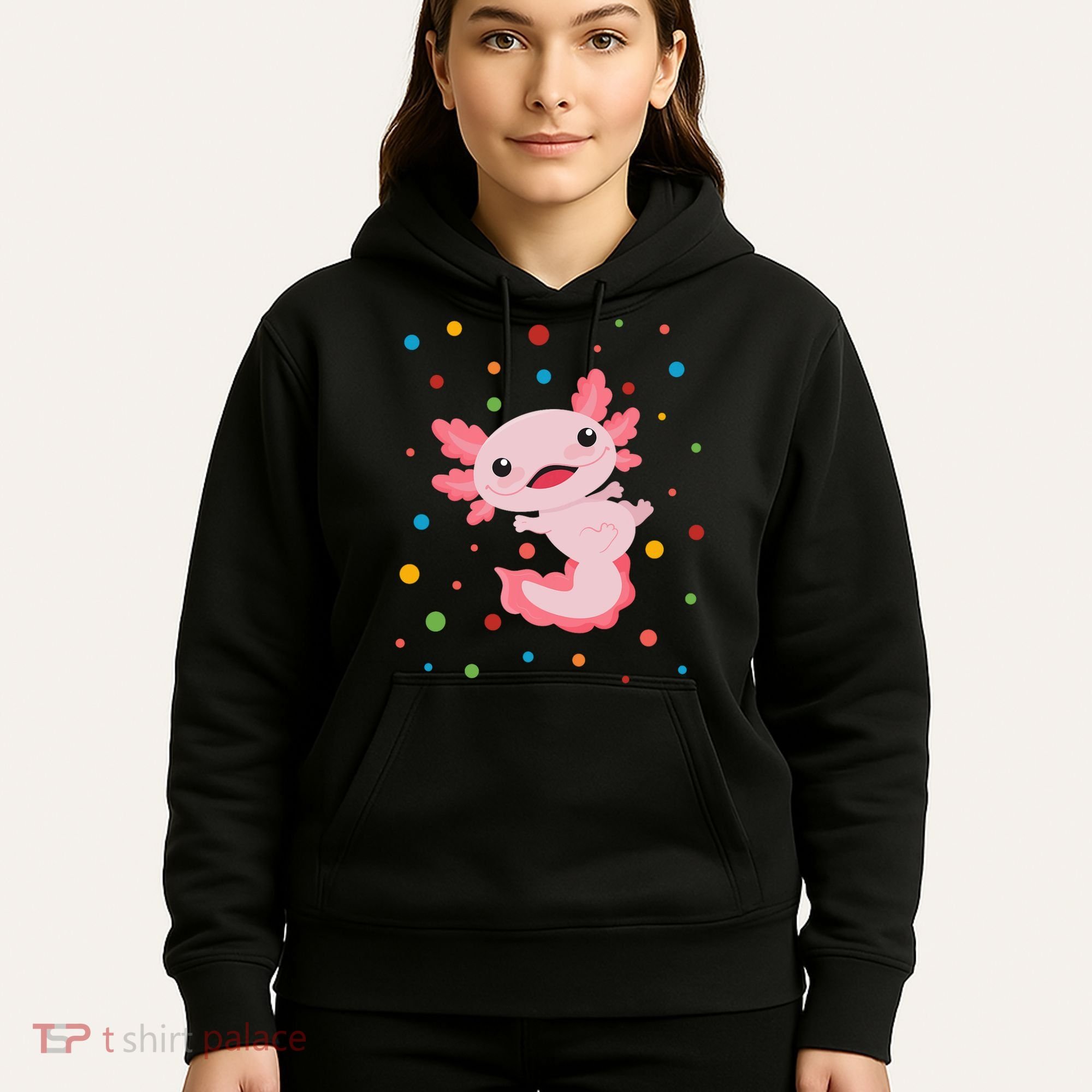 Dot Day Polka Dots Axolotl Hoodie