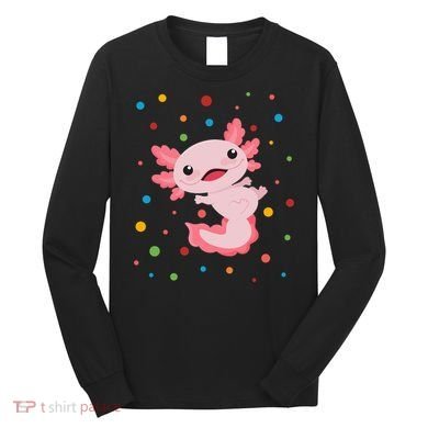 Dot Day Polka Dots Axolotl Long Sleeve Shirt