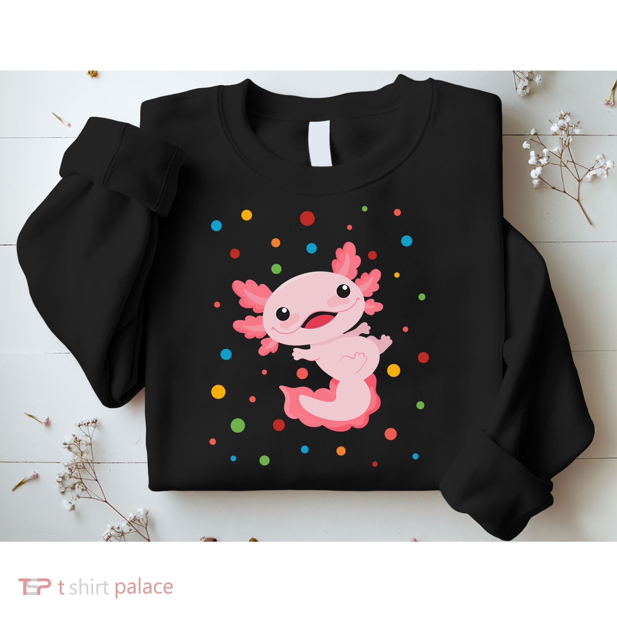 Dot Day Polka Dots Axolotl Sweatshirt