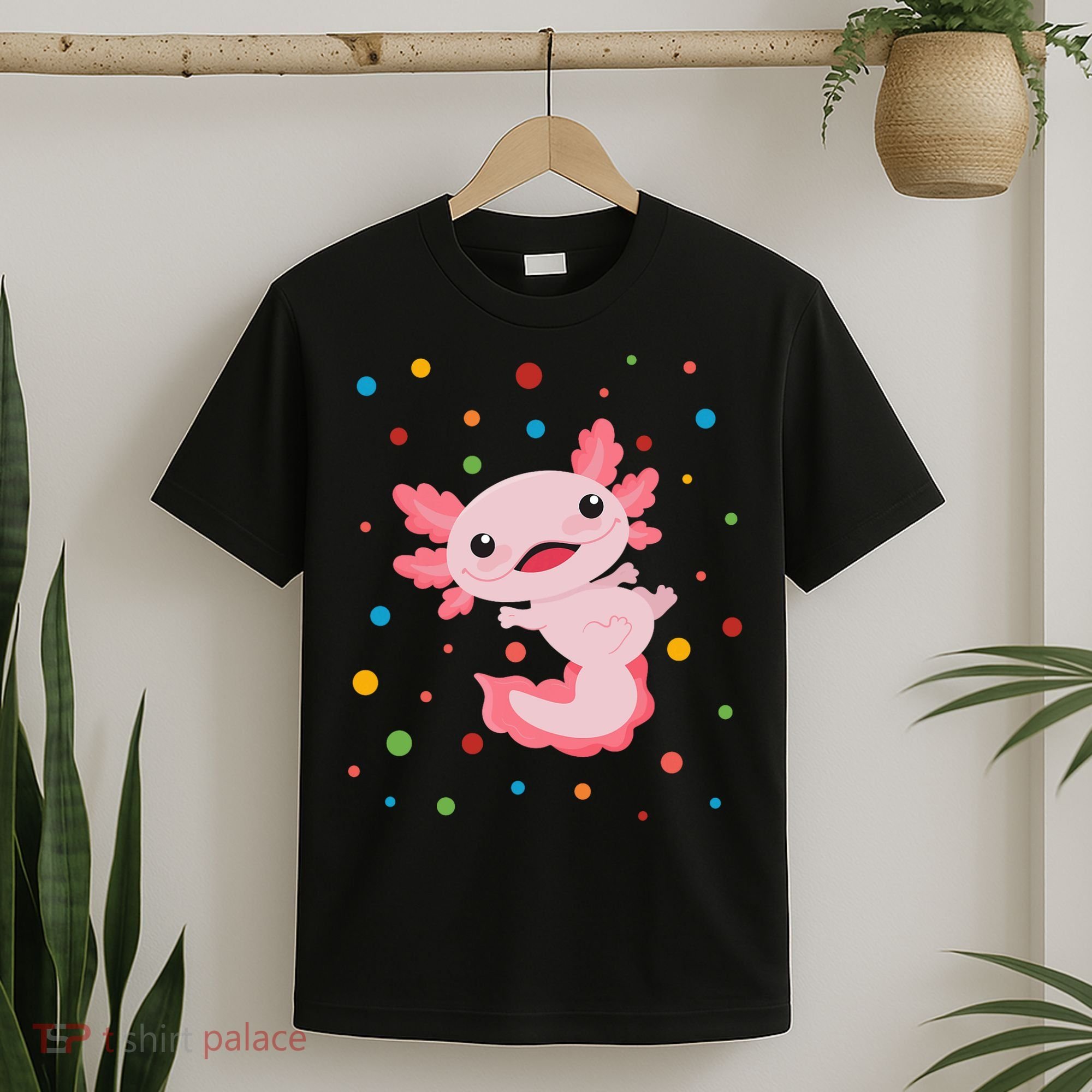 Dot Day Polka Dots Axolotl T-Shirt
