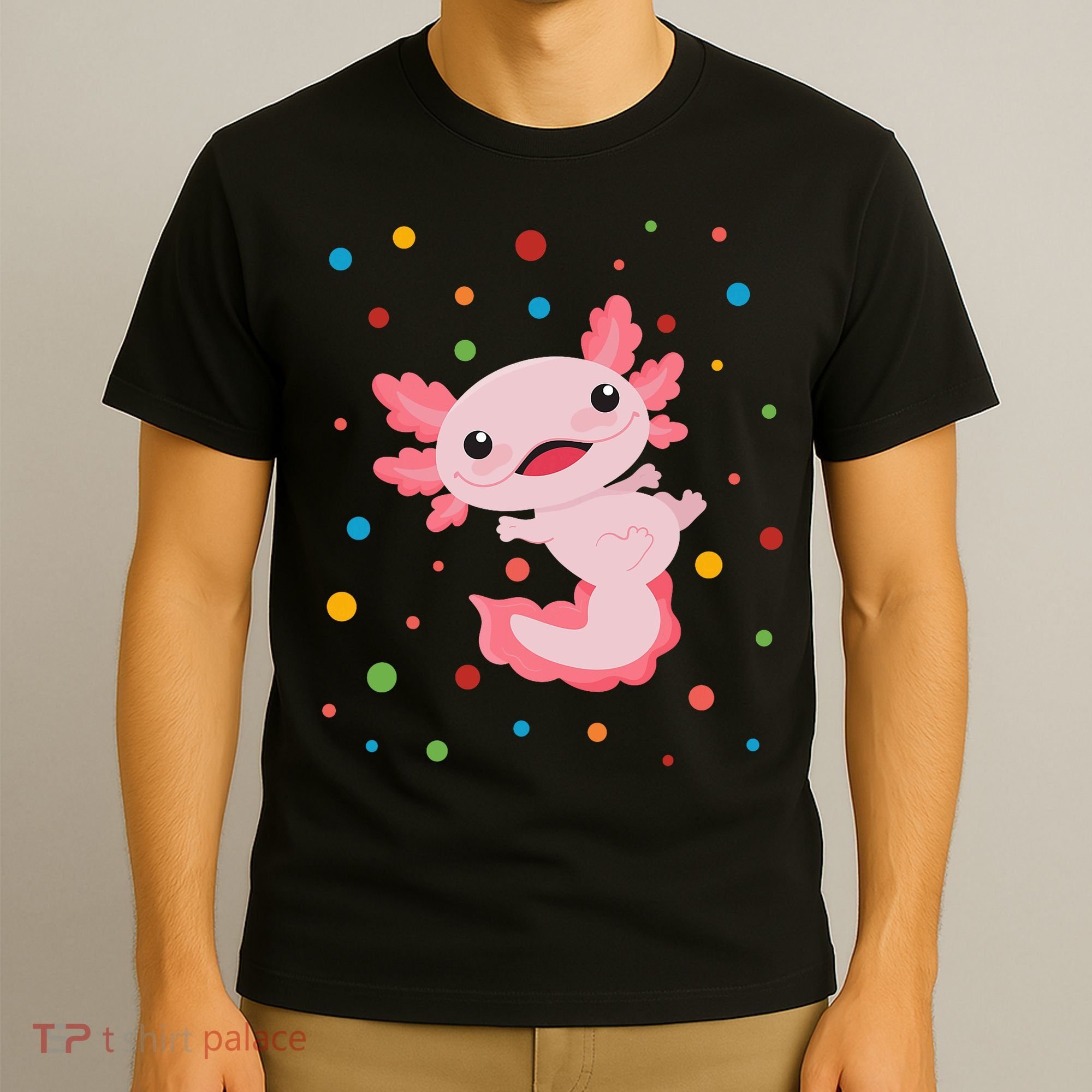 Dot Day Polka Dots Axolotl T-Shirt