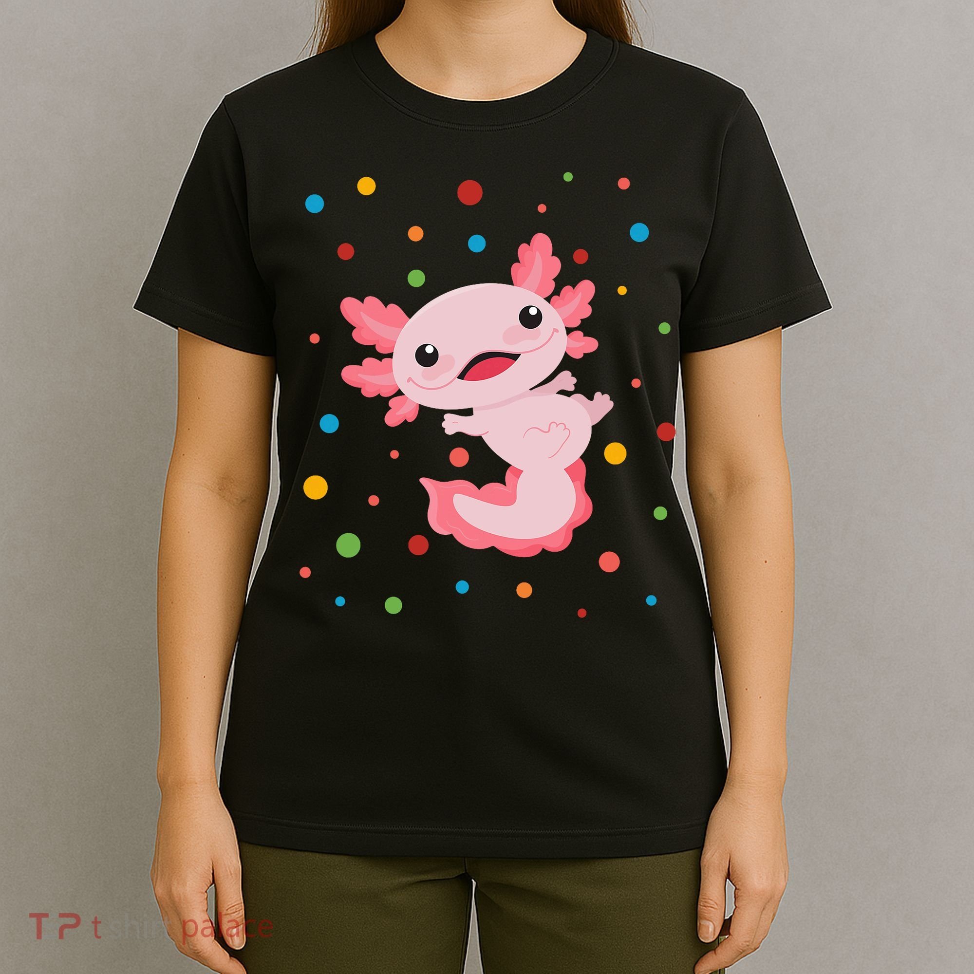 Dot Day Polka Dots Axolotl T-Shirt