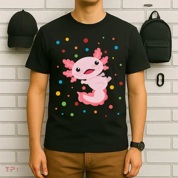 Dot Day Polka Dots Axolotl T-Shirt