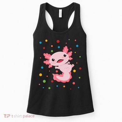 Dot Day Polka Dots Axolotl Women's Tank Top
