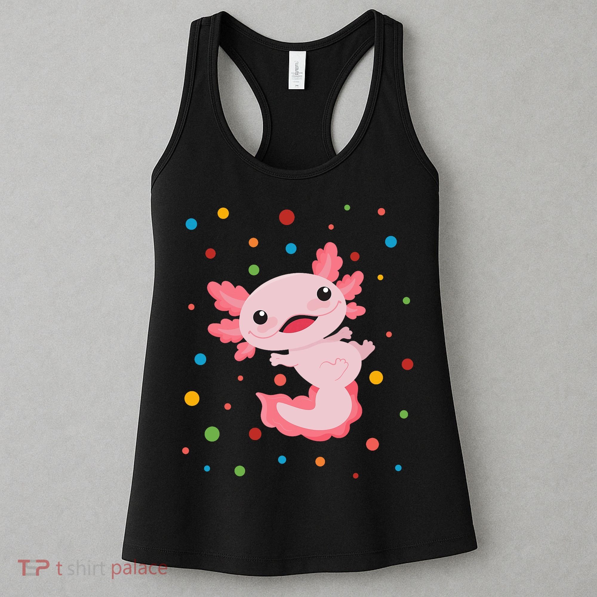 Dot Day Polka Dots Axolotl Women's Tank Top