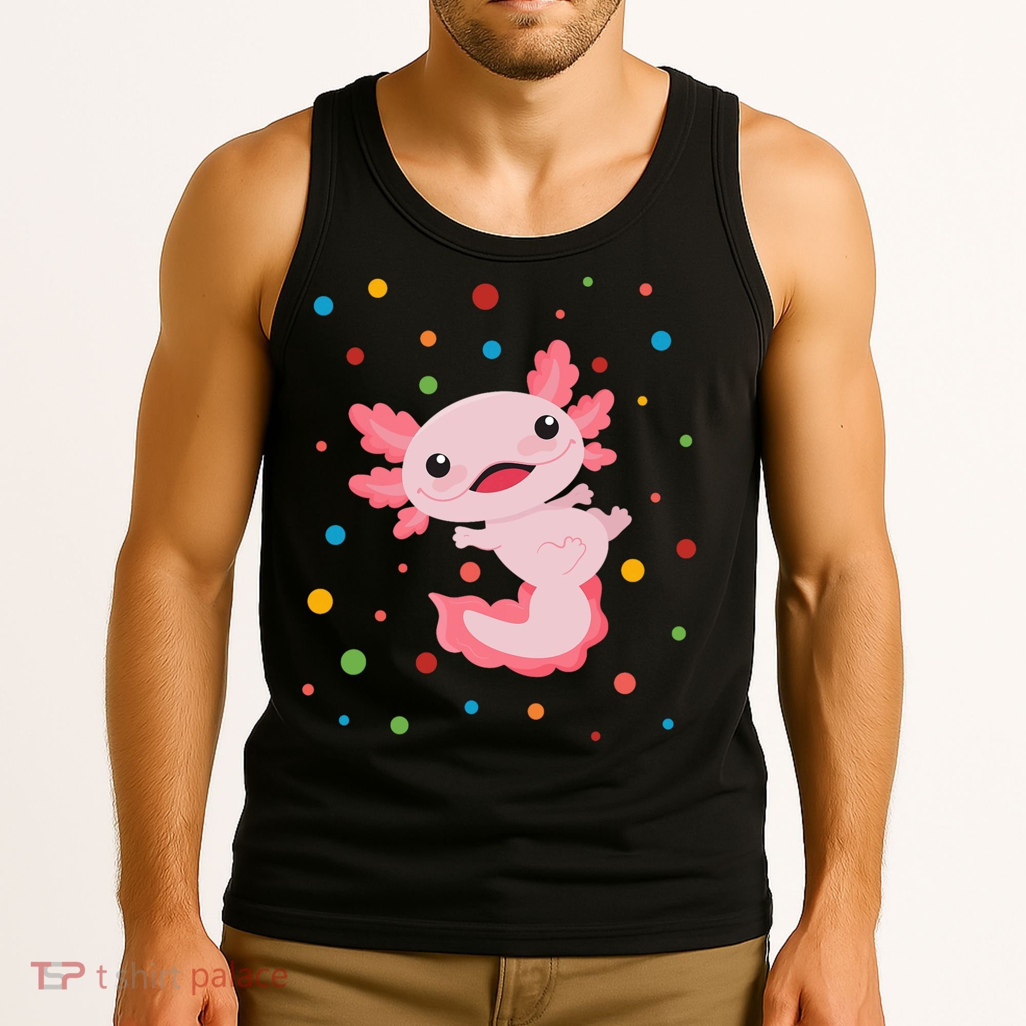 Dot Day Polka Dots Axolotl Tank Top