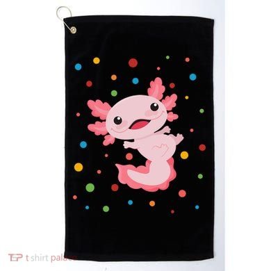 Dot Day Polka Dots Axolotl Golf Towel