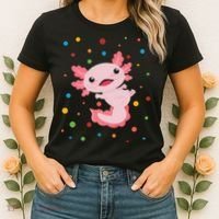 Dot Day Polka Dots Axolotl Women's T-Shirt thumb 2