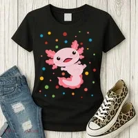 Dot Day Polka Dots Axolotl Women's T-Shirt thumb 3