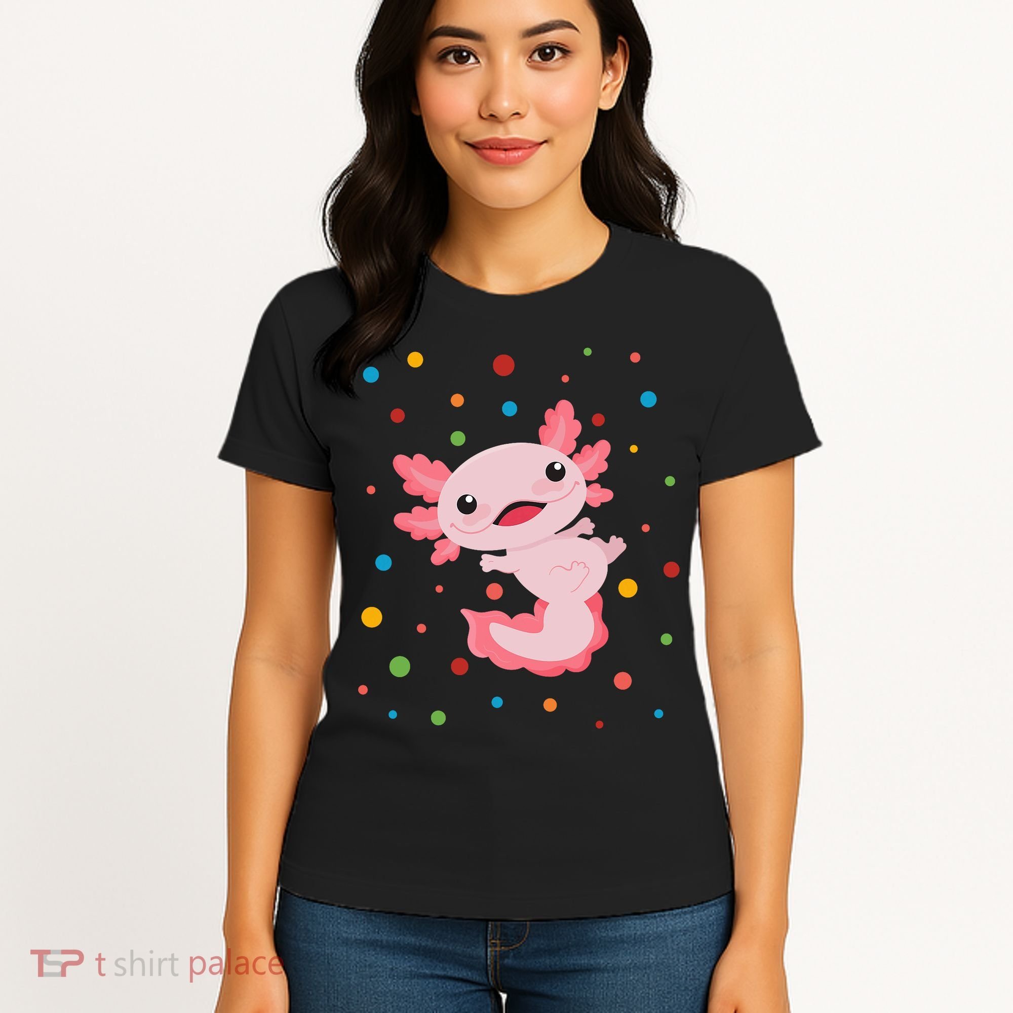 Dot Day Polka Dots Axolotl Women's T-Shirt