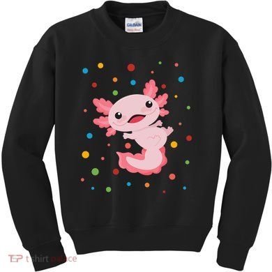 Dot Day Polka Dots Axolotl Kids Sweatshirt