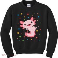 Dot Day Polka Dots Axolotl Kids Sweatshirt thumb 0