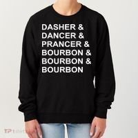 Dasher Dancer Prancer & Bourbon Women's Sweatshirt thumb 0