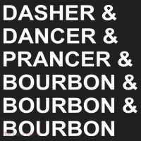 Dasher Dancer Prancer & Bourbon Women's Sweatshirt thumb 2