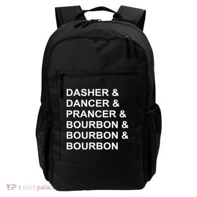 Dasher Dancer Prancer & Bourbon Backpack