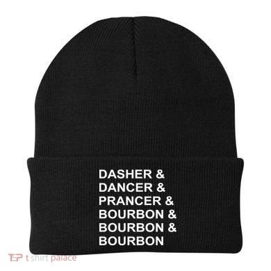 Dasher Dancer Prancer & Bourbon Beanie